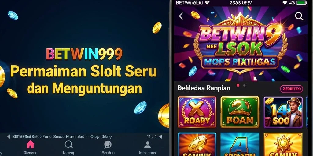 Tampilan memukau gameplay BETWIN999 dengan serunya permainan slot.