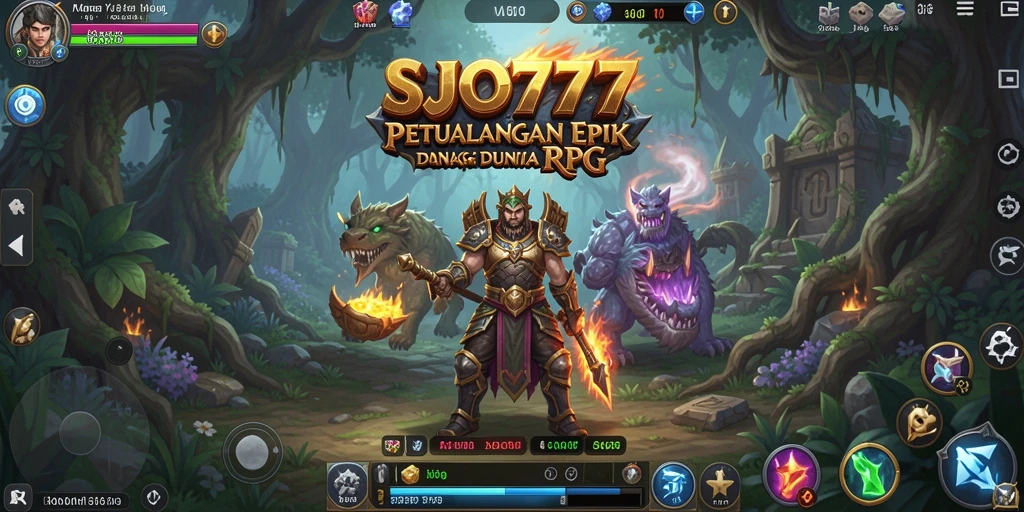 Screenshot SJO777 menampilkan aksi seru dalam pertempuran RPG.