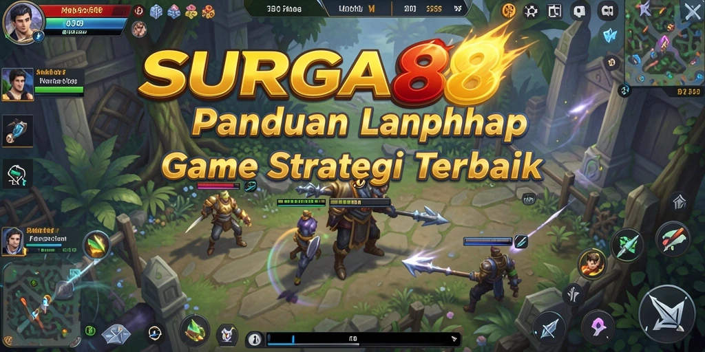 Screenshot utama SURGA88 menampilkan gameplay seru dalam pertempuran strategis.