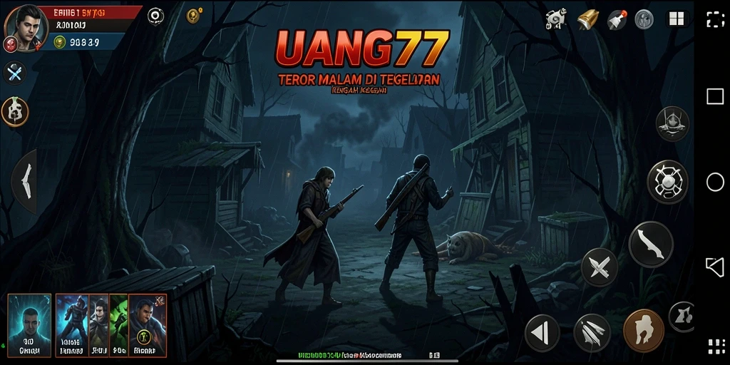 Screenshot dari gameplay menakutkan UANG77 dengan suasana mencekam.