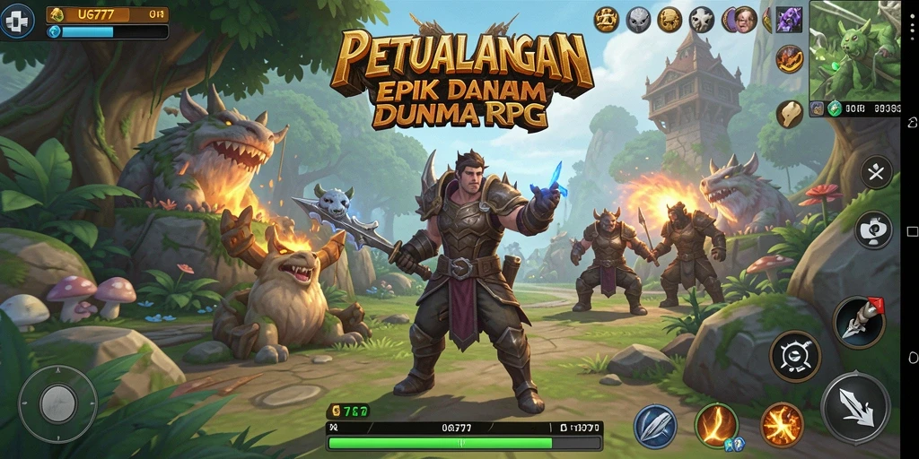 Tampilan gameplay RPG yang fantastis dan imersif di UG777.