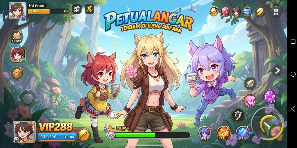 Tangkapan layar VIP288 menunjukkan aksi seru dalam pertarungan Anime.