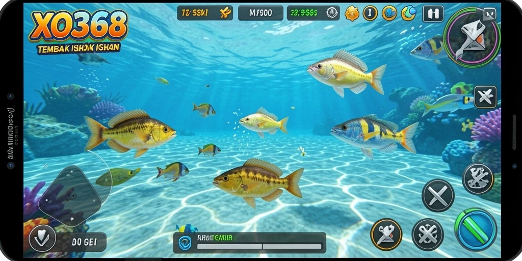 Screenshot gameplay Tembak Ikan XO368 yang menampilkan aksi seru.