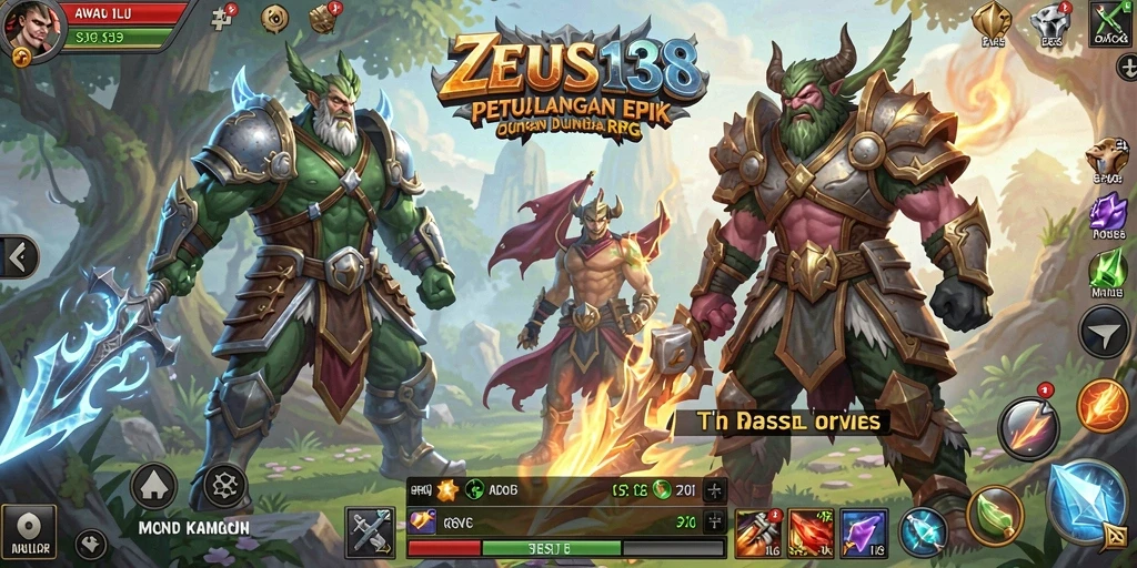 Tampilan gameplay ZEUS138 yang menakjubkan di dunia RPG.